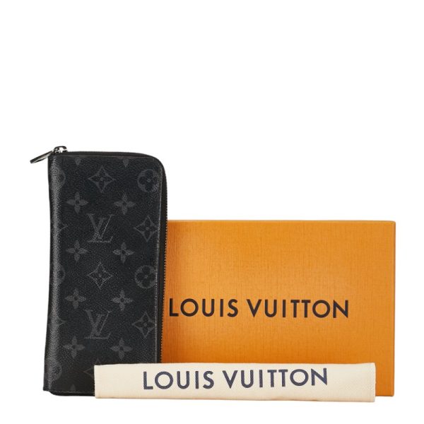 1 0152643 11 Louis Vuitton Eclipse Wallet Vertical Long Wallet M62295 Black