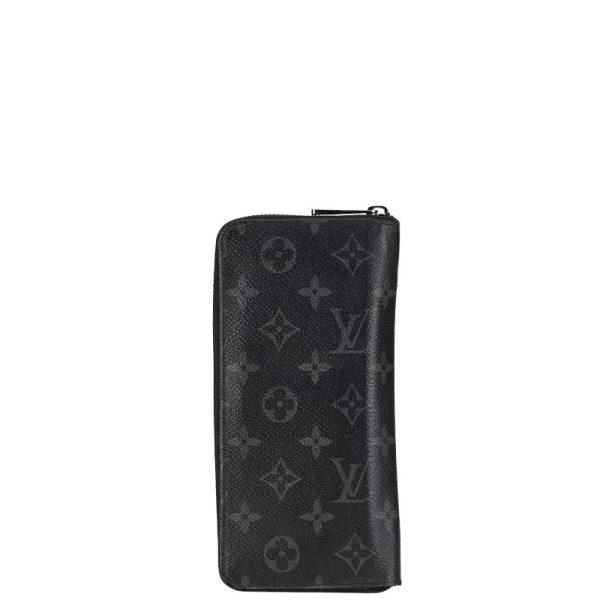 1 0152643 3 Louis Vuitton Eclipse Wallet Vertical Long Wallet M62295 Black