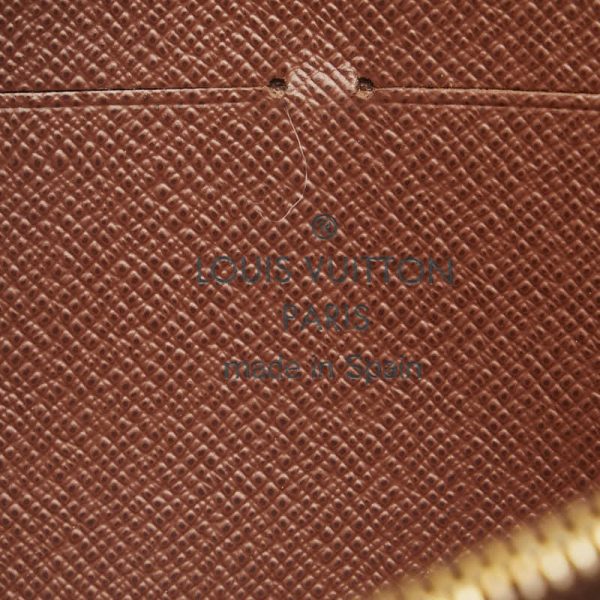 1 0152644 7 Louis Vuitton Monogram Round Zipper Long Wallet Brown