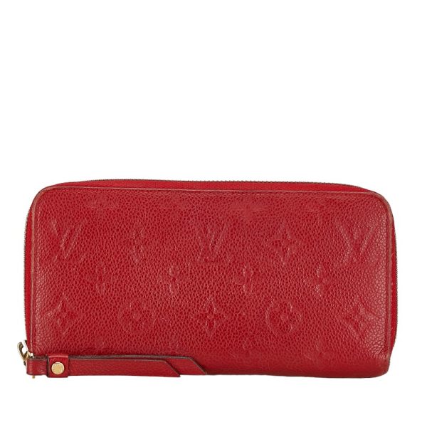 1 0152664 1 Louis Vuitton Monogram Empreinte Long Wallet M60547 Orian Red