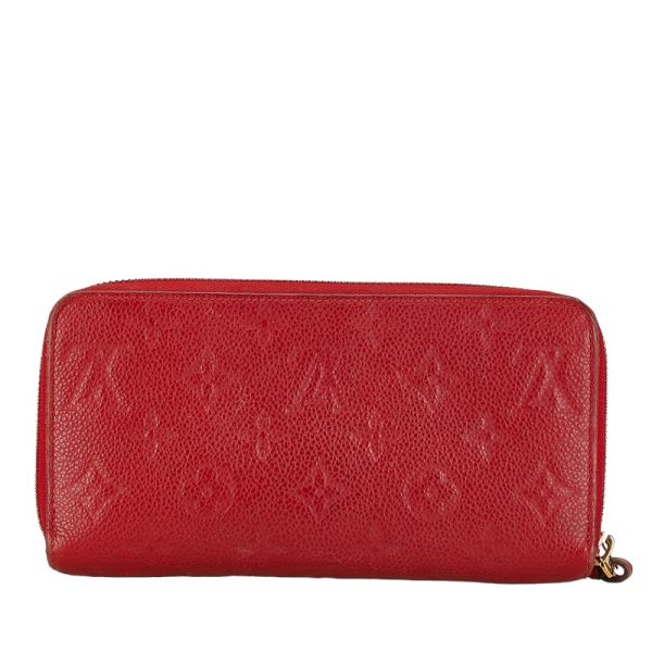 1 0152664 3 Louis Vuitton Monogram Empreinte Long Wallet M60547 Orian Red