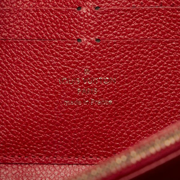 1 0152664 8 Louis Vuitton Monogram Empreinte Long Wallet M60547 Orian Red