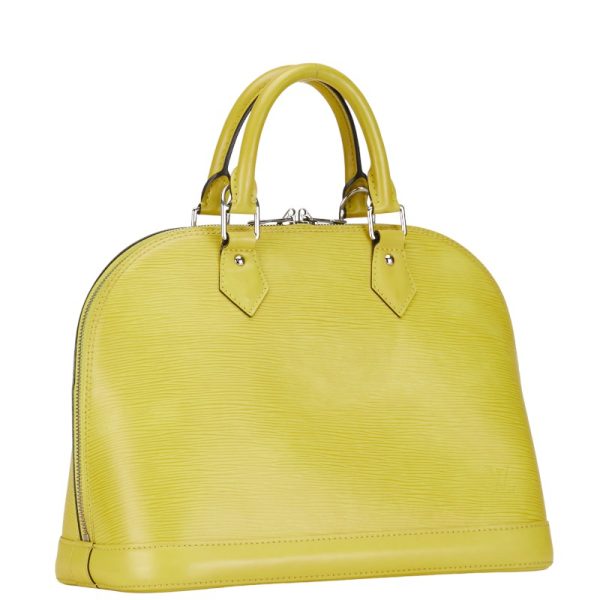 1 0152804 2 Louis Vuitton Epi Alma PM Handbag M40950 Vistache Yellow Leather