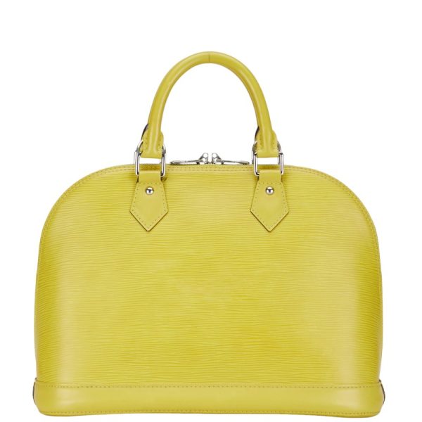 1 0152804 3 Louis Vuitton Epi Alma PM Handbag M40950 Vistache Yellow Leather