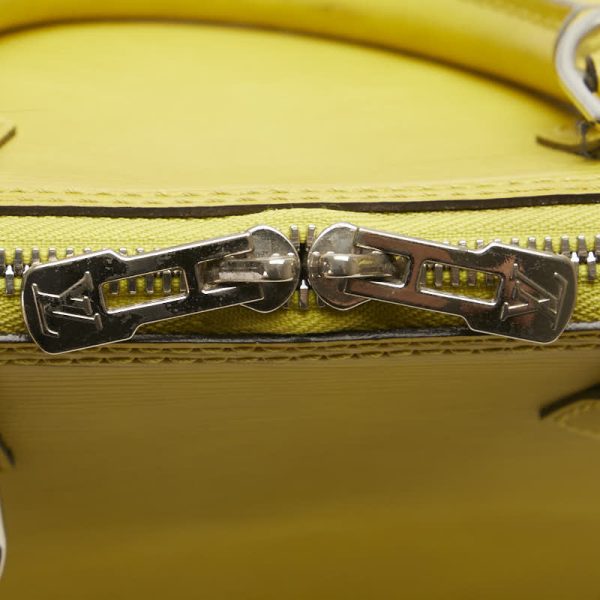 1 0152804 5 Louis Vuitton Epi Alma PM Handbag M40950 Vistache Yellow Leather