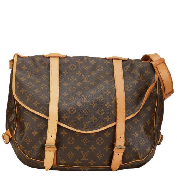 1 0152928 1 Louis Vuitton Monogram Saumur 43 Shoulder Bag Brown