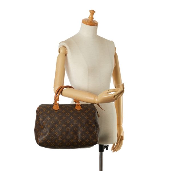 1 0152934 10 Louis Vuitton Monogram Speedy 30 Handbag M41526 Brown