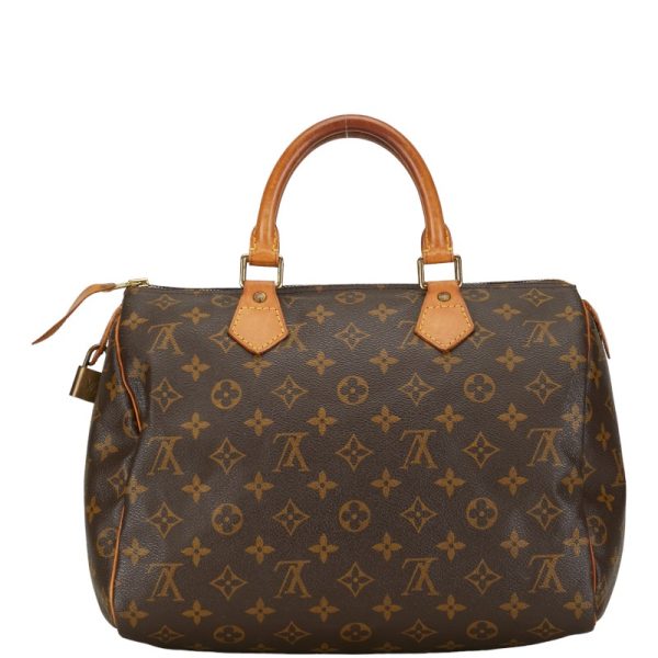 1 0152934 3 Louis Vuitton Monogram Speedy 30 Handbag M41526 Brown