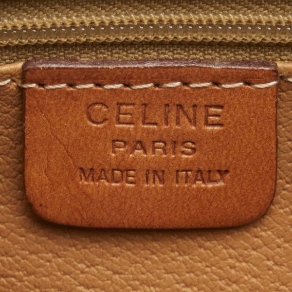 1 0152946 9 Celine Macadam Handbag Brown PVC Leather