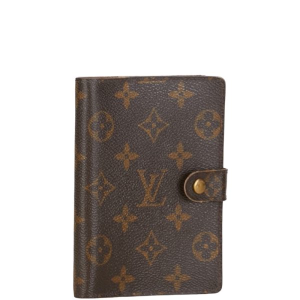 1 0152960 2 Louis Vuitton Agenda PM Notebook Cover 6 Holes R20005 Brown