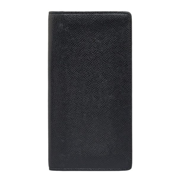 1 0152961 1 Louis Vuitton Taiga Brother long wallet M30501 black leather