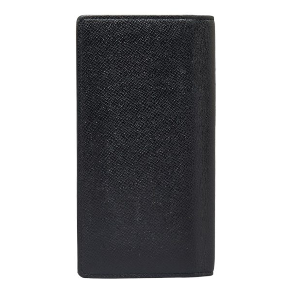 1 0152961 3 Louis Vuitton Taiga Brother long wallet M30501 black leather