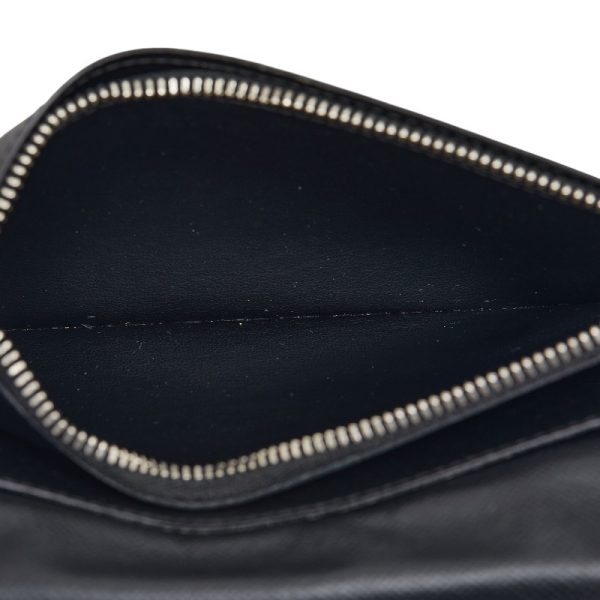 1 0152961 8 Louis Vuitton Taiga Brother long wallet M30501 black leather