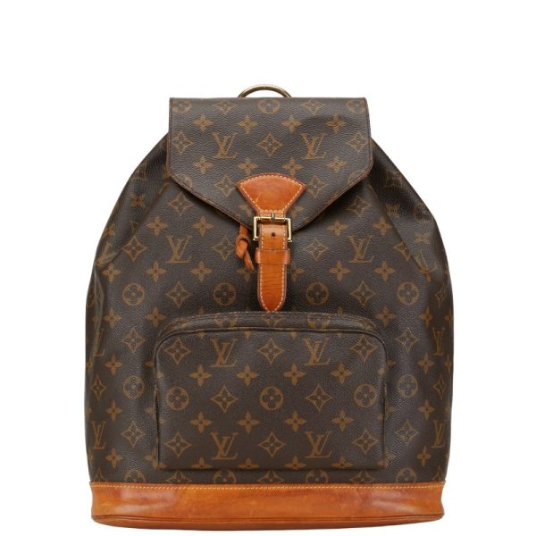 1 0152968 1 Louis Vuitton Montsouris GM Rucksack Backpack M51135 Brown