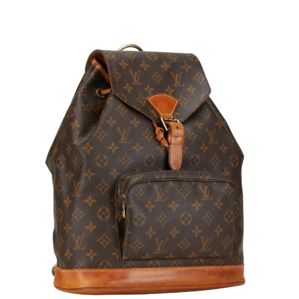 1 0152968 2 Louis Vuitton Montsouris GM Rucksack Backpack M51135 Brown