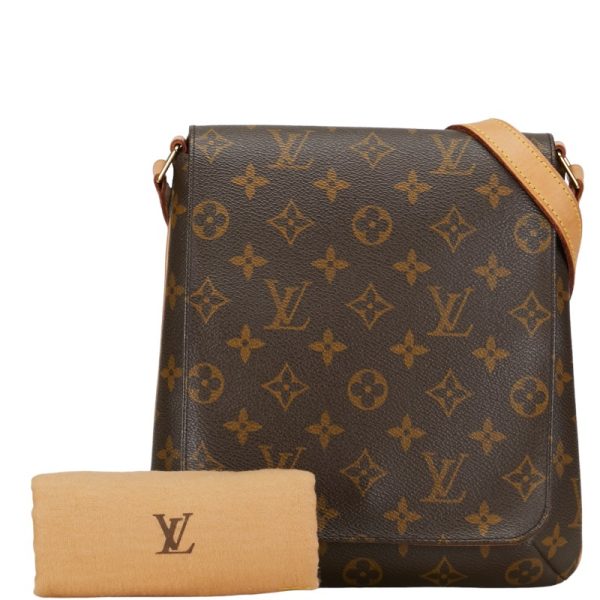 1 0152972 8 Louis Vuitton Musette Salsa Short Shoulder Bag M51258 Brown