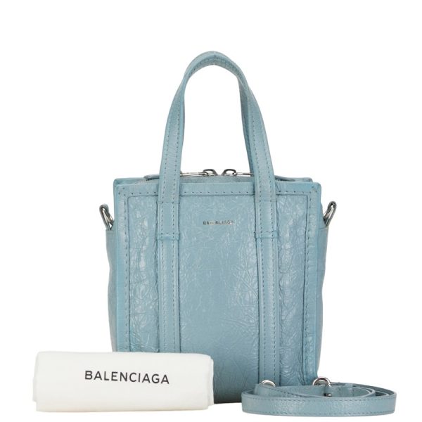 1 0152981 1 Balenciaga Bazaar Shopper XXS Shoulder Bag Blue