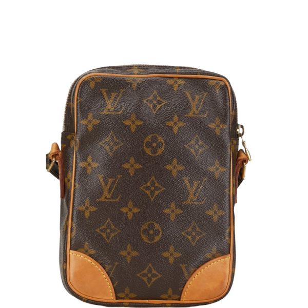 1 0152994 3 Louis Vuitton Monogram Danube Crossbody Shoulder Bag M45266 Brown