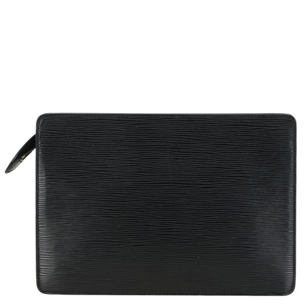 1 0153002 3 Louis Vuitton Epi Pochette Homme Clutch Bag M52522 Noir Black