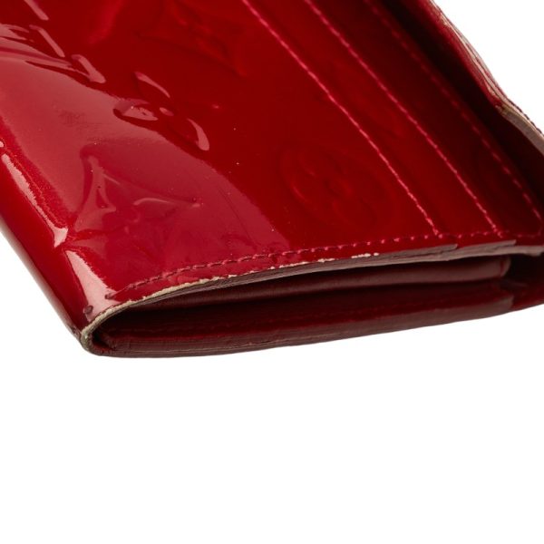 1 0153025 5 Louis Vuitton Vernis Portefeuille Sarah Long Wallet M93530 Red Patent