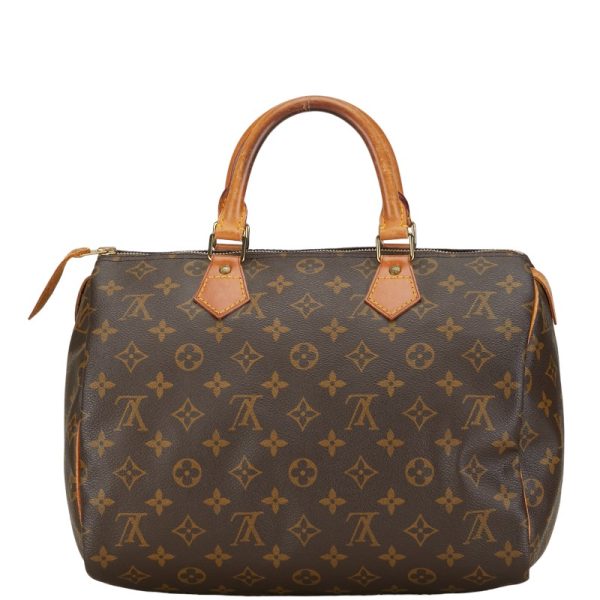 1 0153028 3 Louis Vuitton Monogram Speedy 30 Shoulder Bag 2WAY Brown