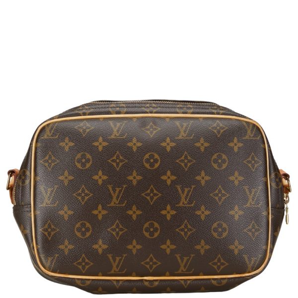 1 0153030 3 Louis Vuitton Monogram Reporter PM Shoulder Bag M45254 Brown