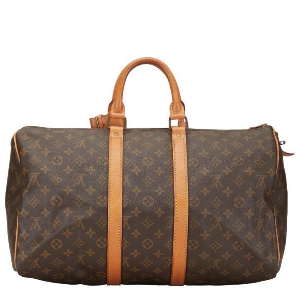 1 0153037 3 Louis Vuitton Monogram Keepall 45 M41428 Brown