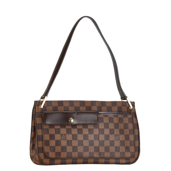 1 0153369 1 Louis Vuitton Damier Aubagne Shoulder Bag N51129 Brown