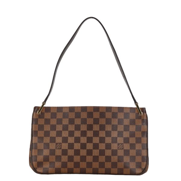 1 0153369 3 Louis Vuitton Damier Aubagne Shoulder Bag N51129 Brown