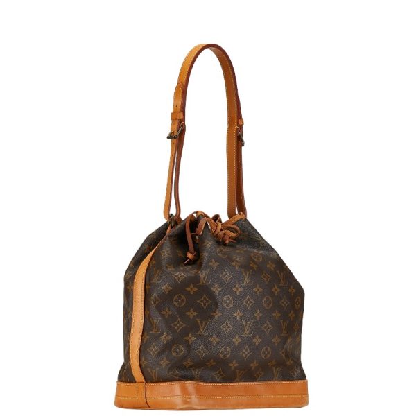 1 0153384 2 Louis Vuitton Monogram Noe Shoulder Bag Brown