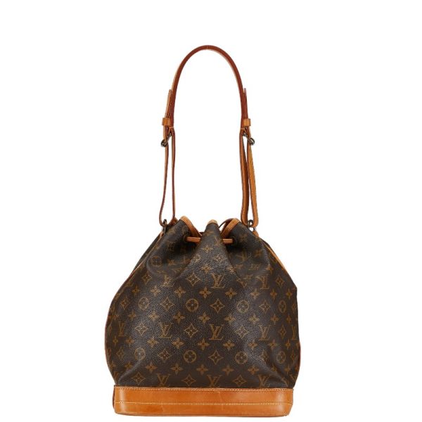 1 0153384 3 Louis Vuitton Monogram Noe Shoulder Bag Brown