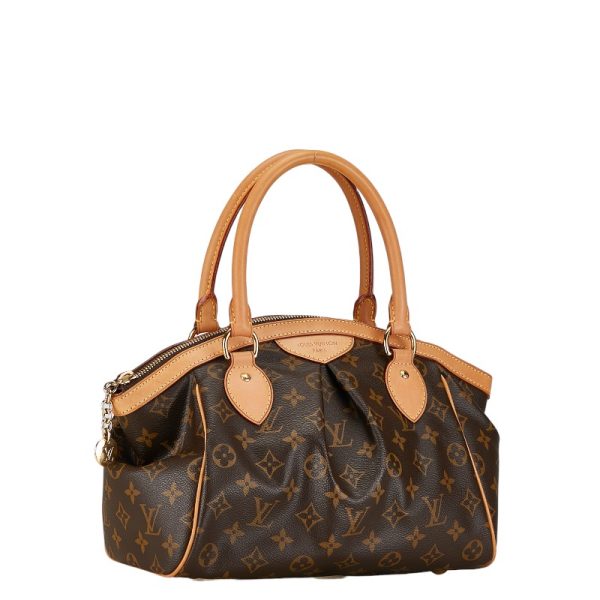 1 0153395 2 Louis Vuitton Monogram Tivoli PM Handbag Brown