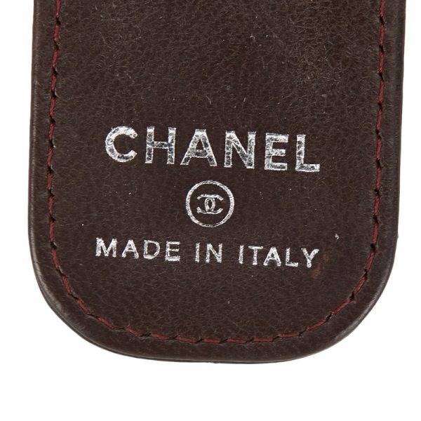 1 0153452 4 CHANEL Cocomark Matelasse Money Clip Black Leather