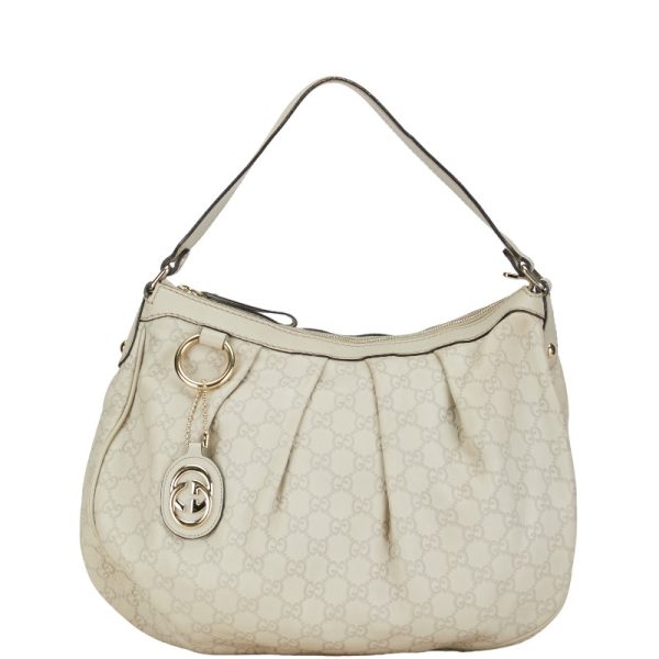 1 0153513 1 Gucci Guccisima Sookie shoulder bag white