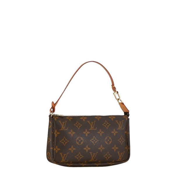 1 0153539 2 Louis Vuitton Monogram Pochette Accessoire M51980 Brown