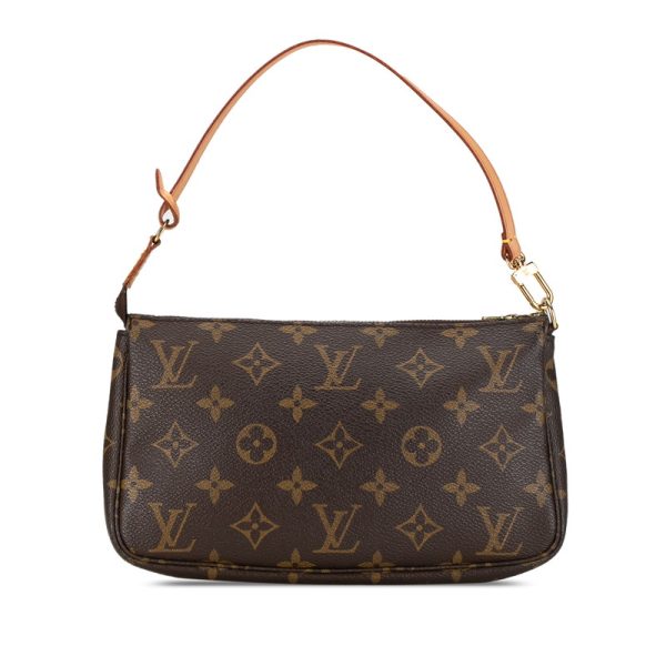 1 0153559 3 Louis Vuitton Monogram Pochette Accessoire Shoulder Bag Brown