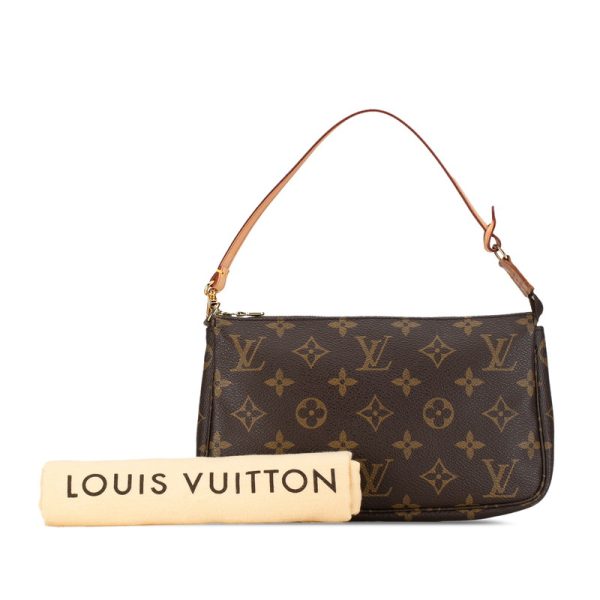 1 0153559 9 Louis Vuitton Monogram Pochette Accessoire Shoulder Bag Brown