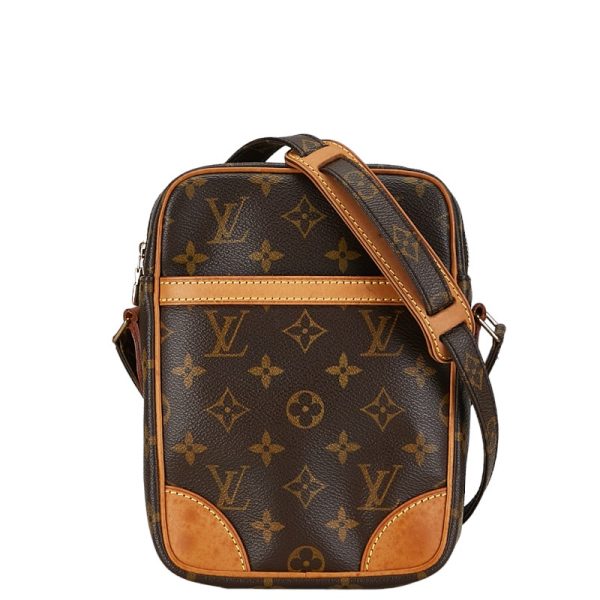 1 0153562 2 Louis Vuitton Monogram Danube Shoulder Bag M45266 Brown