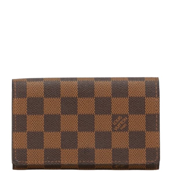 1 0153658 1 Louis Vuitton Damier Tresor Bifold Wallet N61736 Brown PVC Leather