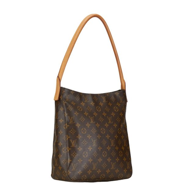 1 0153660 2 Louis Vuitton Monogram Looping GM Shoulder Bag M51145 Brown