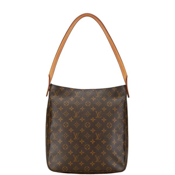 1 0153660 3 Louis Vuitton Monogram Looping GM Shoulder Bag M51145 Brown