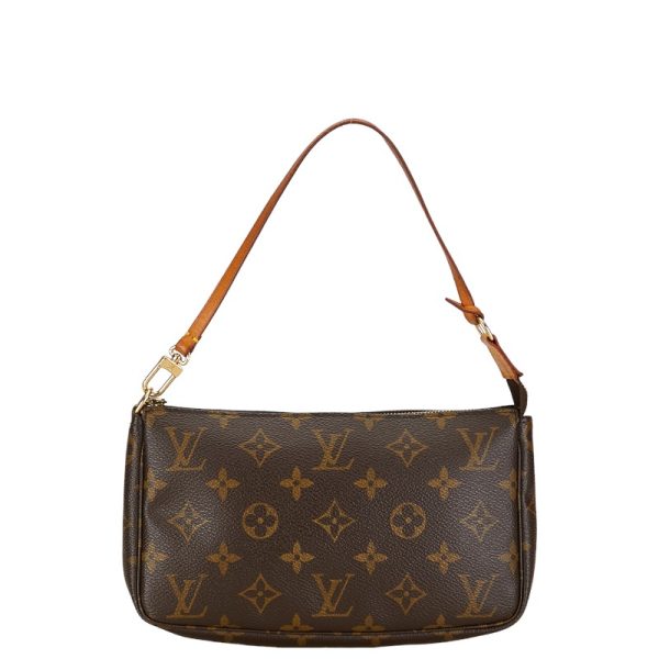 1 0153662 1 Louis Vuitton Monogram Pochette Accessory Accessory Pouch Brown