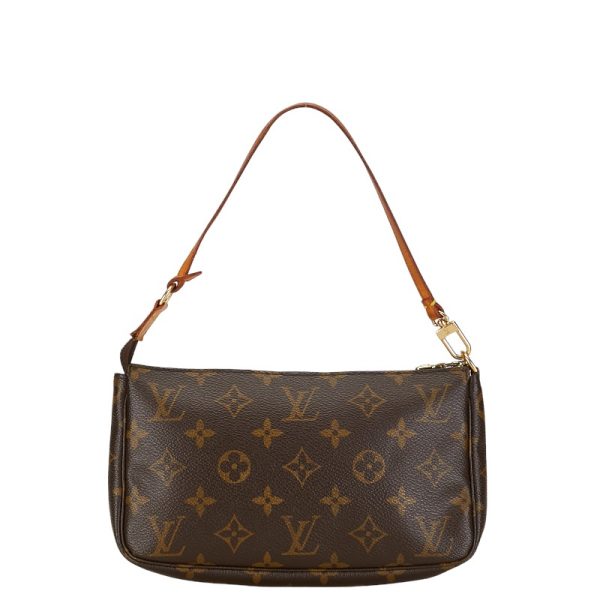 1 0153662 3 Louis Vuitton Monogram Pochette Accessory Accessory Pouch Brown