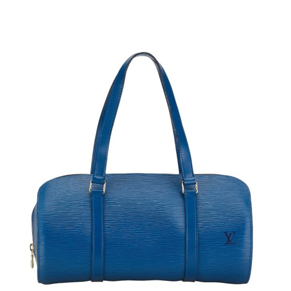 1 0153666 2 Louis Vuitton Epi Soufflo Handbag M52225 Toledo Blue Leather