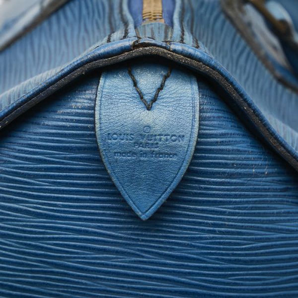 1 0153672 10 Louis Vuitton Epi Speedy 30 Mini Bag M43005 Toledo Blue