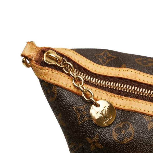 1 0153673 6 Louis Vuitton Monogram Palermo PM Shoulder Bag M40145 Brown