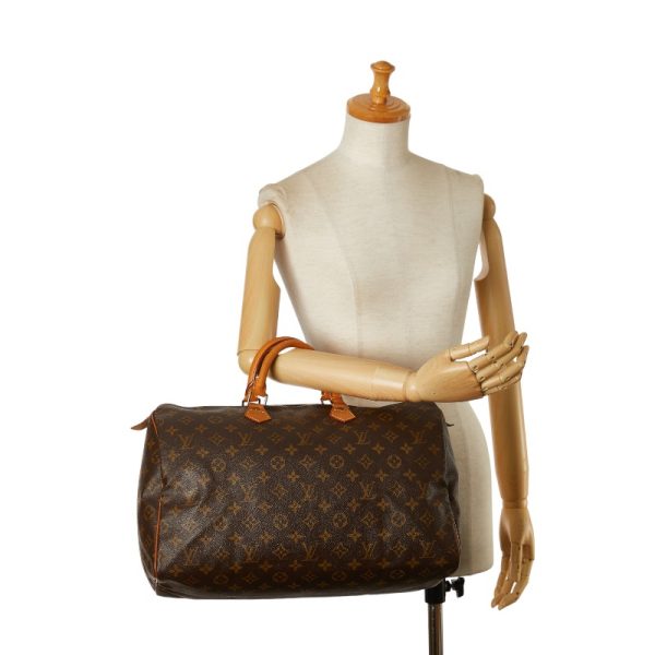 1 0153674 10 Louis Vuitton Monogram Speedy 40 Bag M41522 Brown