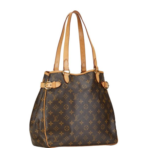 1 0153701 2 Louis Vuitton Monogram Batignolles Shoulder Bag M51154 Brown