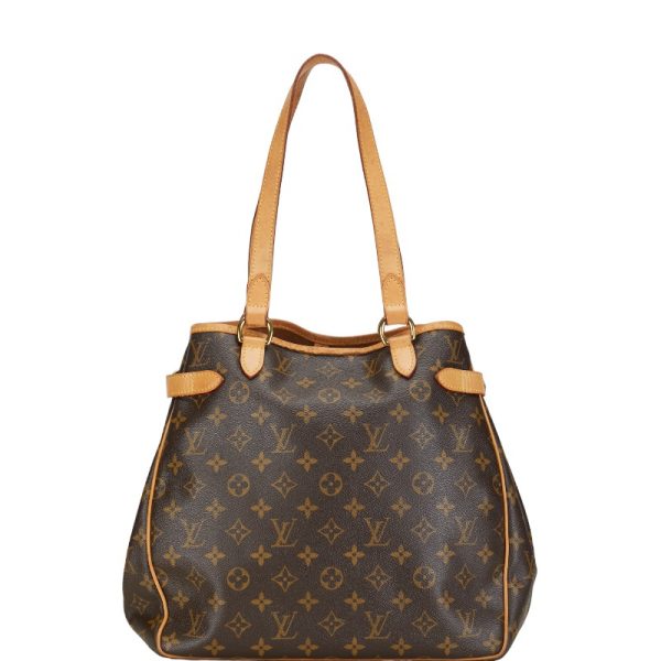 1 0153701 3 Louis Vuitton Monogram Batignolles Shoulder Bag M51154 Brown