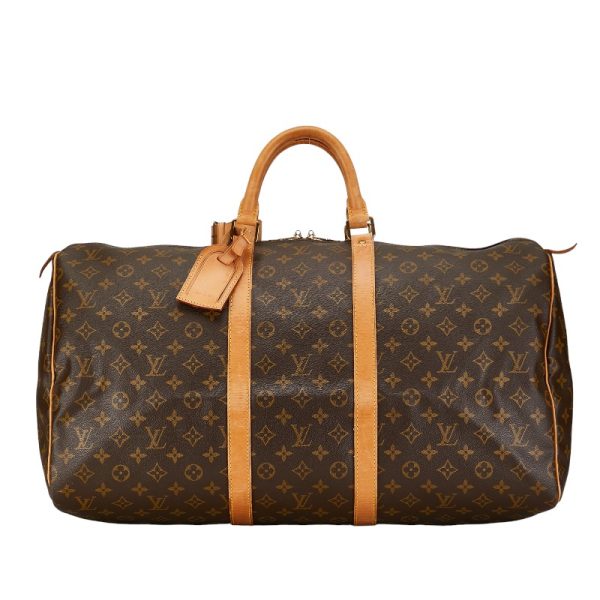 1 0154061 1 Louis Vuitton Monogram Keepall 55 Boston Bag Travel Bag Travel Bag M41424 Brown